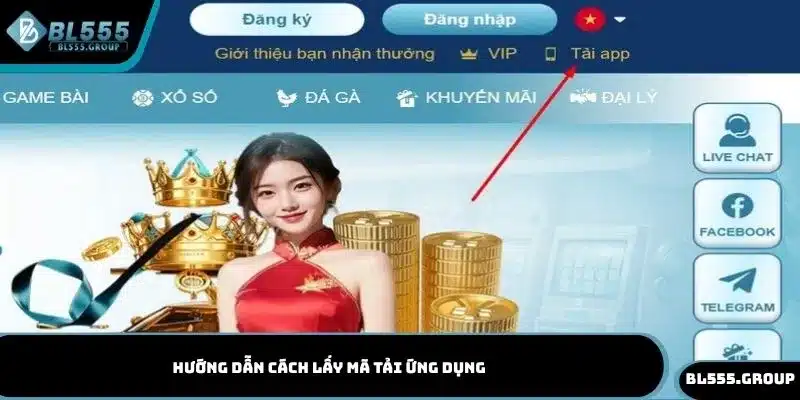 Hướng dẫn cách lấy mã tải ứng dụng
